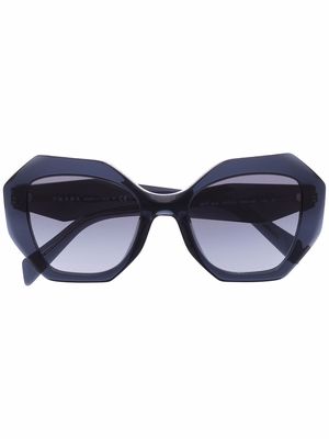 Prada Eyewear geometric-frame sunglasses - Blue