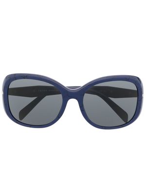 Prada Eyewear logo-arm detail sunglasses - Blue