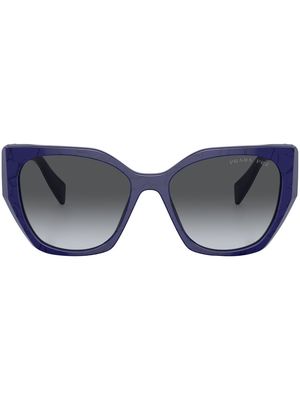 Prada Eyewear logo cat-eye frame sunglasses - Black