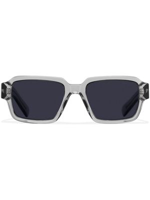 Prada Eyewear logo-detail rectangle-frame sunglasses - Grey