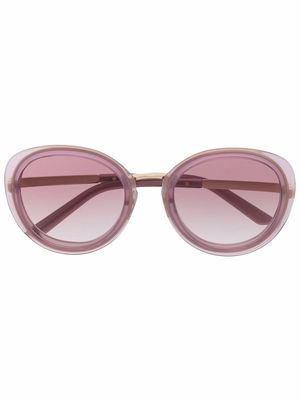 Prada Eyewear logo-engraved round-frame sunglasses - Purple