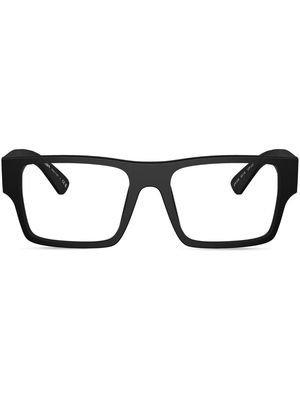 Prada Eyewear logo-engraved square-frame glasses - Black
