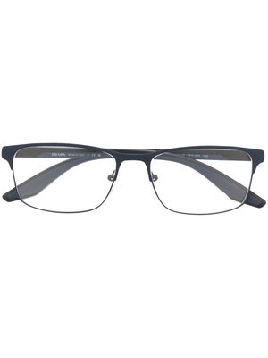 Prada Eyewear logo-lettering glasses - Blue