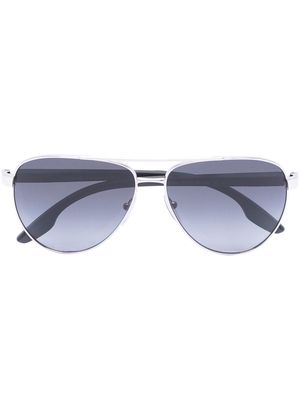 Prada Eyewear navigator tinted-lenses sunglasses - Silver