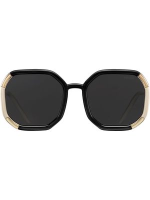 Prada Eyewear octagonal-frame tinted sunglasses - Black
