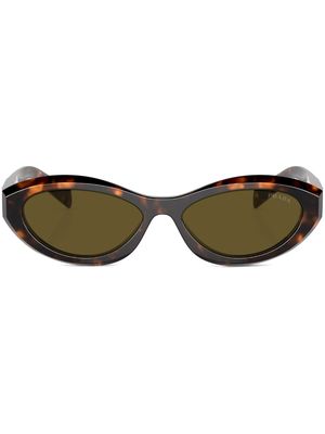 Prada Eyewear oval-frame sunglasses - Brown