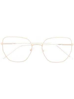 Prada Eyewear oval wire-frame optical glasses - Gold