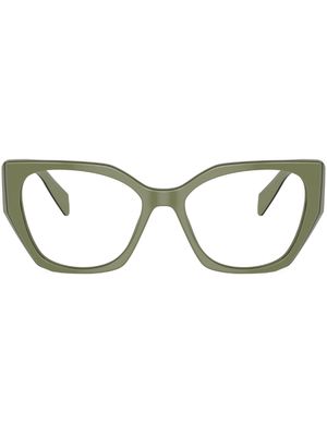 Prada Eyewear oversize-frame glasses - Green