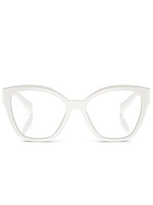 Prada Eyewear oversize-frame glasses - White
