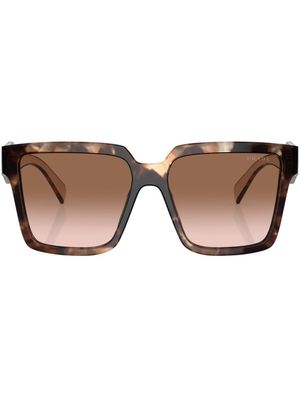 Prada Eyewear oversize-frame sunglasses - Brown