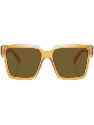 Prada Eyewear oversize-frame sunglasses - Yellow