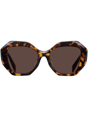Prada Eyewear oversized-frame sunglasses - Brown