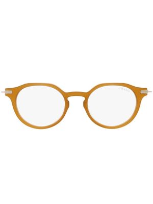 Prada Eyewear PR 12YS round-shape glasses - Brown