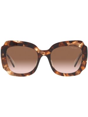 Prada Eyewear PR 16YS oversize-frame sunglasses - Brown