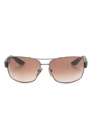Prada Eyewear rectangle-frame gradient sunglasses - Black