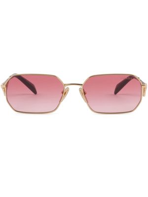 Prada Eyewear rectangle-frame gradient tinted sunglasses - Pink