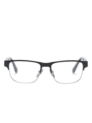 Prada Eyewear rectangle-frame logo glasses - Black