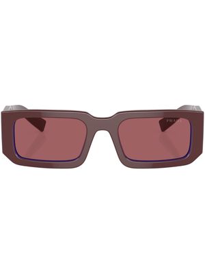 Prada Eyewear rectangle-frame sunglasses - Red