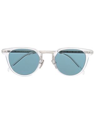 Prada Eyewear round-frame blue-tinted sunglasses - White