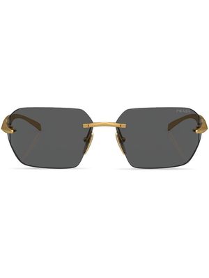 Prada Eyewear Runway frameless sunglasses - Gold
