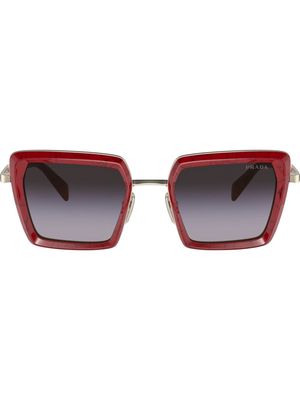 Prada Eyewear square-frame design sunglasses - Red