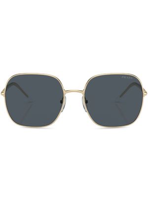 Prada Eyewear square-frame metal sunglasses - Gold