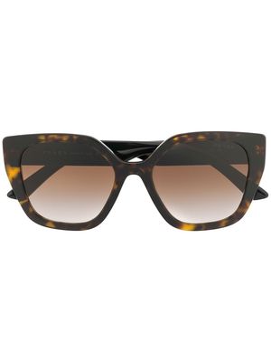 Prada Eyewear square frame sunglasses - Brown