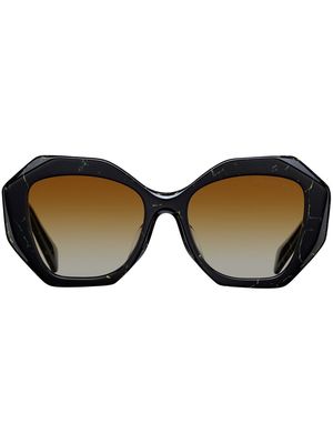 Prada Eyewear Symbole octagonal-frame sunglasses - Brown