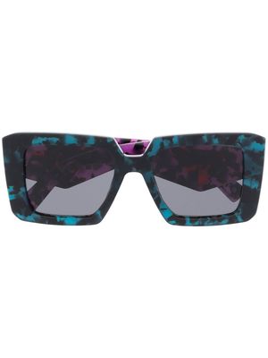 Prada Eyewear Symbole oversized square-frame sunglasses - Blue