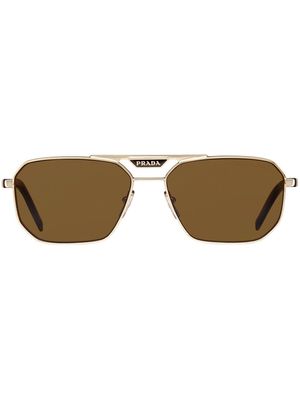 Prada Eyewear Symbole pilot-frame sunglasses - Brown