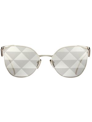 Prada Eyewear Symbole printed cat-eye sunglasses - Silver