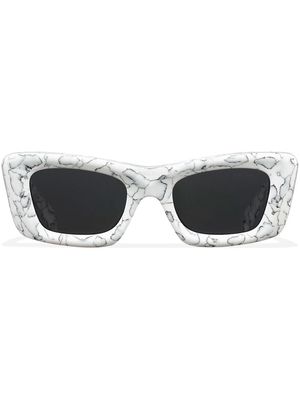 Prada Eyewear Symbole rectangular-frame sunglasses - Grey