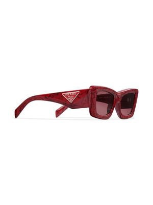 Prada Eyewear Symbole square-frame sunglasses - Red
