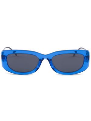 Prada Eyewear Symbole transparent frame sunglasses - Blue