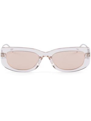 Prada Eyewear Symbole transparent frame sunglasses - Neutrals