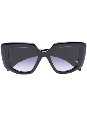 Prada Eyewear tinted oversize-frame sunglasses - Black