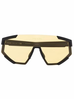 Prada Eyewear tinted visor sunglasses - Black