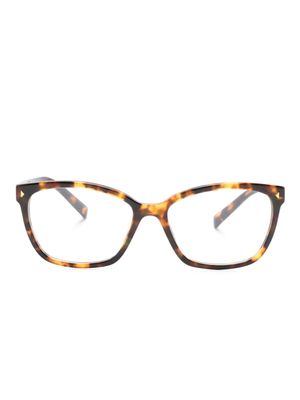 Prada Eyewear tortoiseshell cat-eye frame glasses - Brown