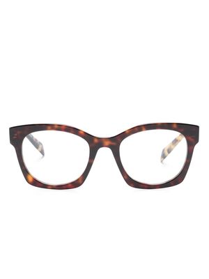 Prada Eyewear tortoiseshell D-frame glasses - Brown
