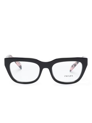 Prada Eyewear tortoiseshell-detail cat-eye glasses - Black