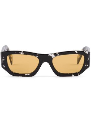 Prada Eyewear tortoiseshell-effect rectangle-frame sunglasses - Brown
