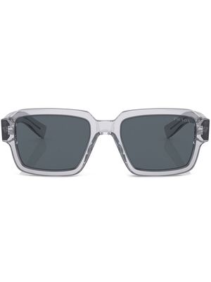 Prada Eyewear transparent-frame logo sunglasses - Grey