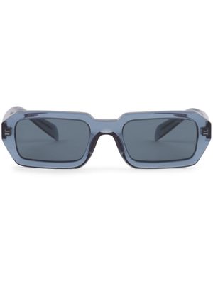 Prada Eyewear triangle-logo rectangle-frame sunglasses - Grey