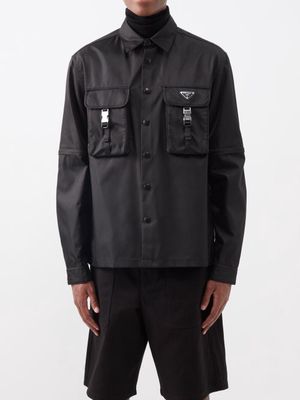 Prada - Flap-pocket Re-nylon Overshirt - Mens - Black
