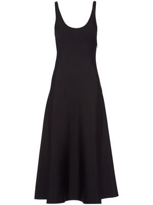 Prada flared mid-length dress - Black