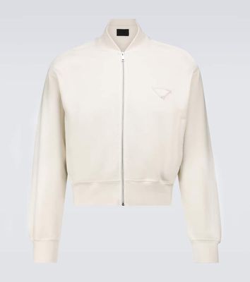 Prada Garment-dyed cotton bomber jacket