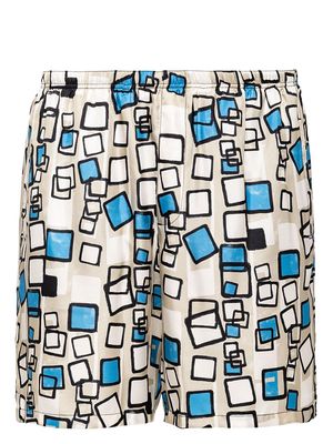 Prada geometric-print swim shorts - Multicolour