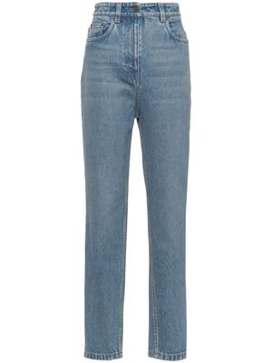 Prada high-rise tapered jeans - Blue