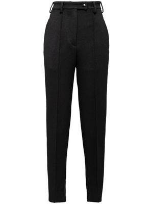 Prada high-waist skinny-cut trousers - Black