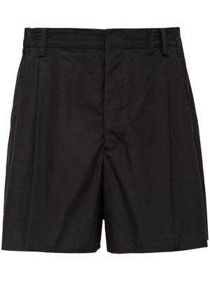 Prada high-waisted cotton shorts - Black